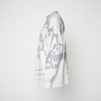 Oversize Longsleeve BOXING RING Vasporous Grey
